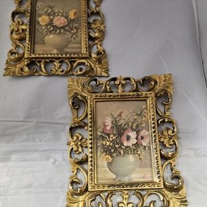 Elegant Gold Ornate Picture Frames.  Made In Italy